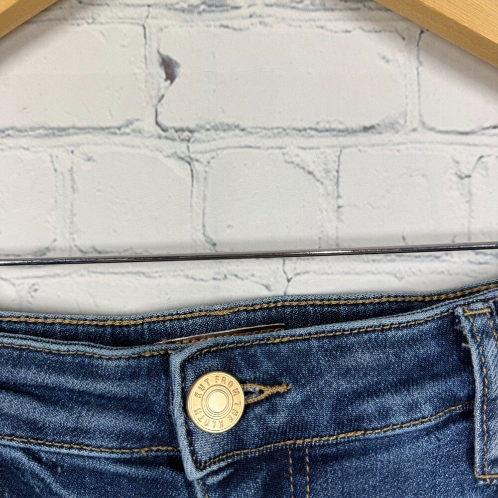Kut From The Kloth Catherine Boyfriend Shorts Women 12 High Rise Blue Denim Cuff - Picture 10 of 10